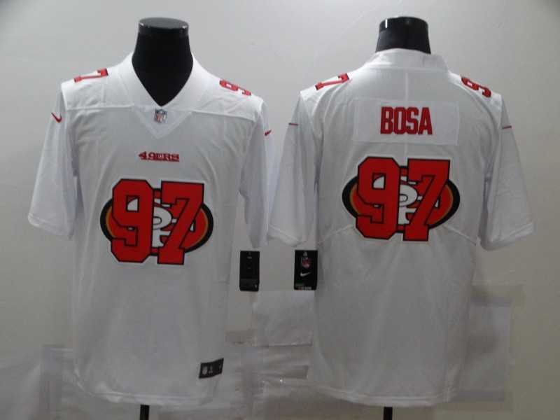Nike 49ers 97 Nick Bosa White Shadow Logo Limited Jersey,We sell and wholesale Nike 49ers 97 Nick Bosa White Shadow Logo Limited Jersey on line form chian!